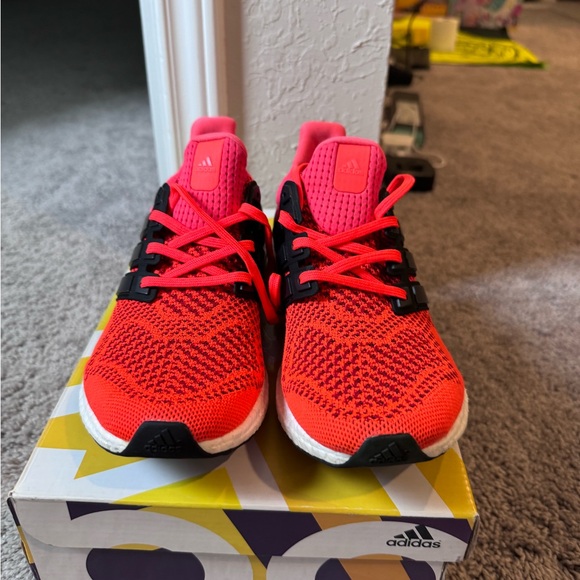 Adidas ultra boost 1.0 og solar red running shoes gym workout trail sz 8 - Picture 4 of 9